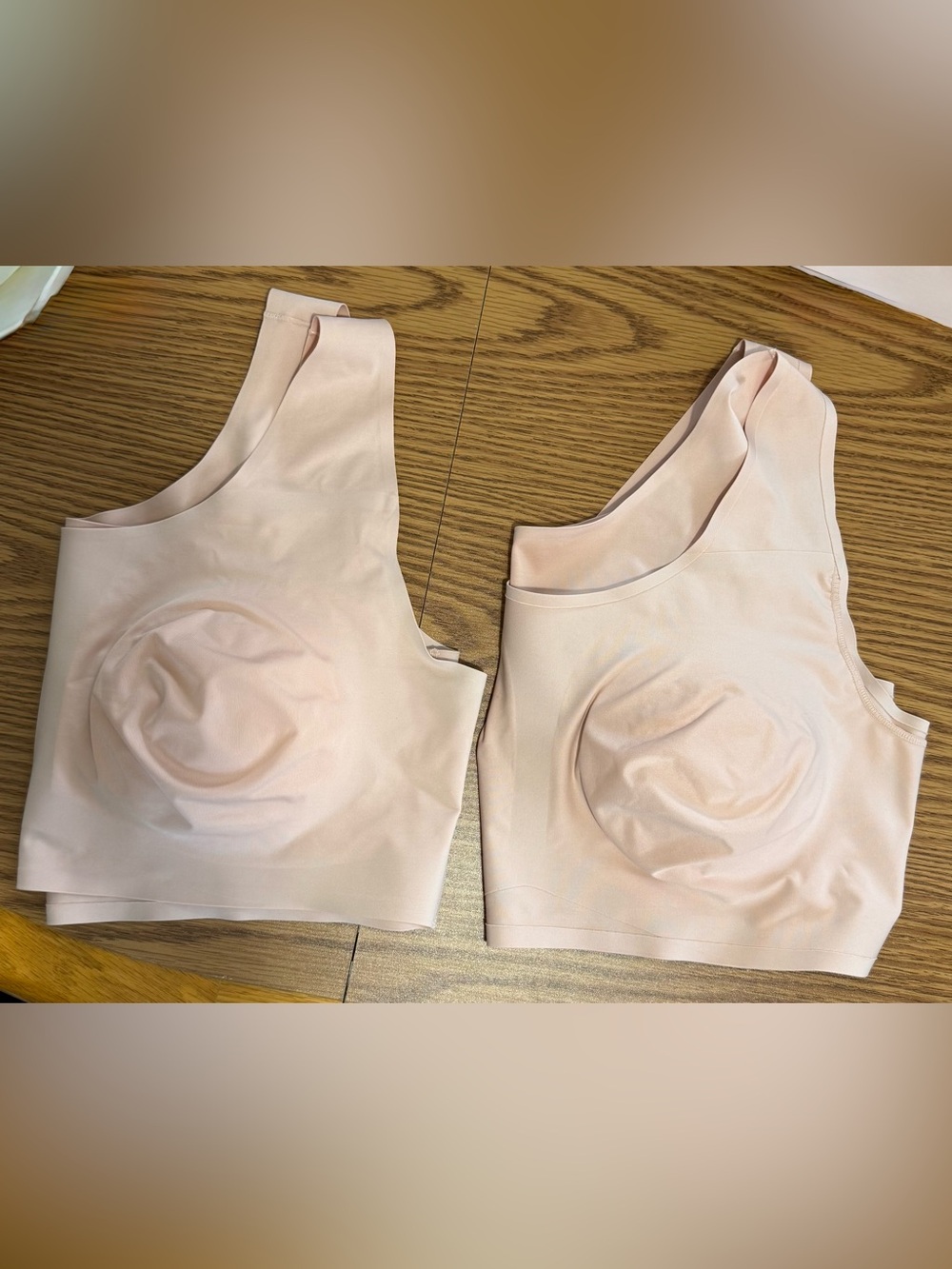 Set of 2 - Amoena Soft Scoop Wireless Seamless Bralette Blush Great Post Op Bra